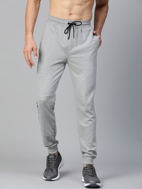 

HRX by Hrithik Roshan Men Grey Melange Solid Regular Fit Bio-Wash Lifestyle Jogger