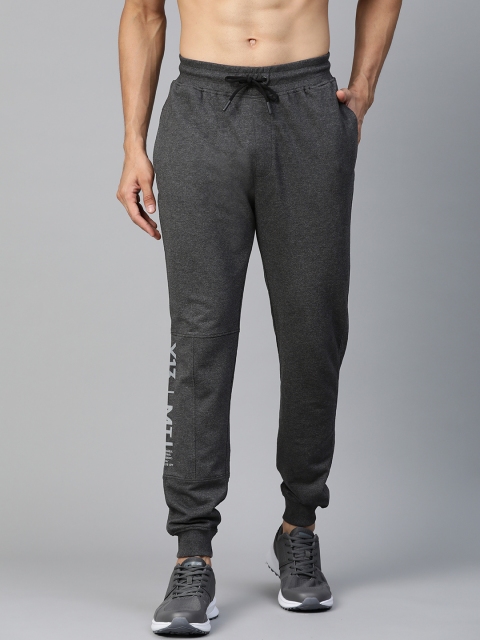 

HRX by Hrithik Roshan Men Charcoal Grey Solid Regular Fit Bio-Wash Lifestyle Jogger