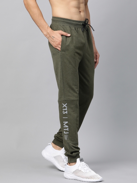 

HRX by Hrithik Roshan Men Olive Green Solid Regular Fit Bio-Wash Lifestyle Jogger