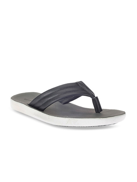 

Khadims Men Navy Blue & Grey Solid Thong Flip-Flops