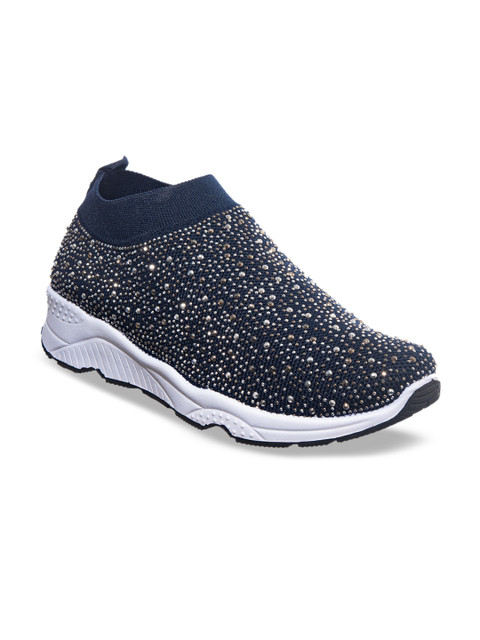

Khadims Women Navy Blue Slip-On Sneakers