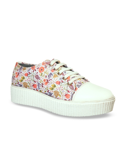 

Khadims Women White Sneakers
