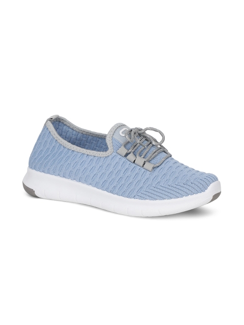 

Khadims Women Blue Woven Design Sneakers