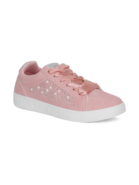 

Khadims Women Pink Embellished Sneakers