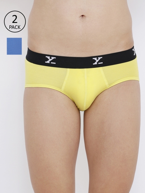 

XYXX Men IntelliSoft Antimicrobial Micro Modal Pack of 2 Linea Briefs XYBRF2PCKN46, Multi