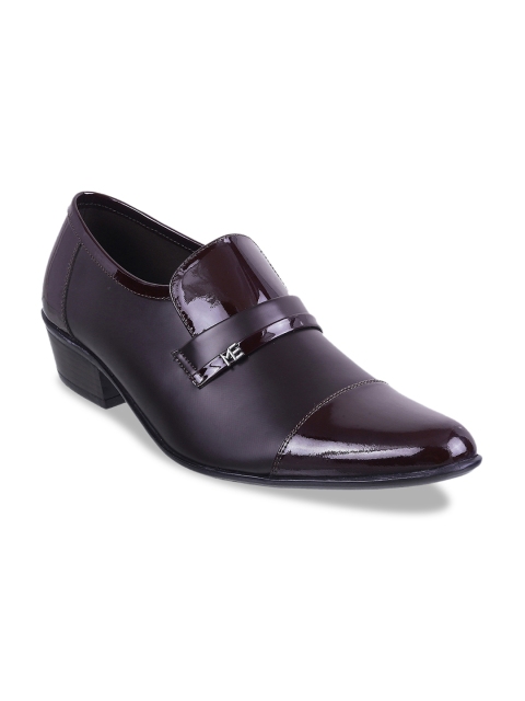 

Metro Men Maroon Solid Formal Slip-Ons