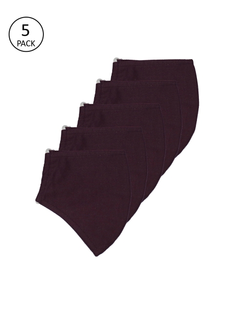 

The Vanca Unisex Purple Pack of 5 Reusable 3 Layer Cotton Mask