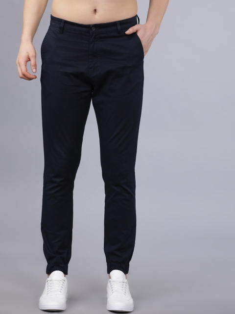 

Horsefly Men Navy Blue Slim Fit Solid Joggers