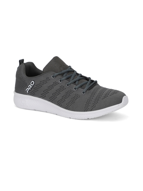

Khadims Men Grey Textile Running Shoes