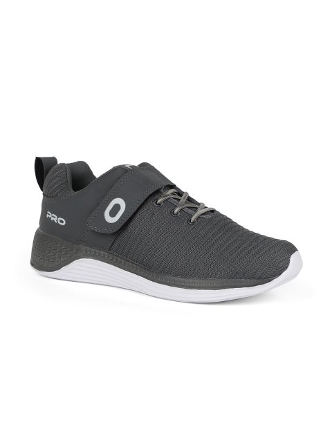 

Khadims Men Grey Textile Running Shoes