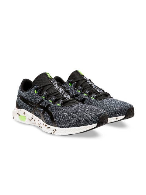 

ASICS Men Black HyperGEL-YU Woven Design Sneakers