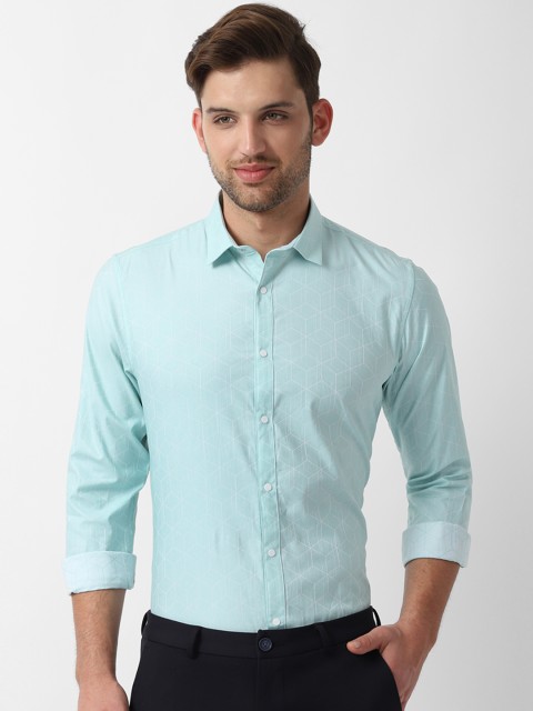 

Louis Philippe Sport Men Blue Slim Fit Printed Formal Shirt