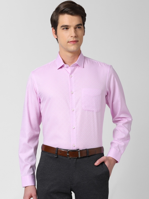 

Peter England Men Pink Regular Fit Printed Formal Shirt