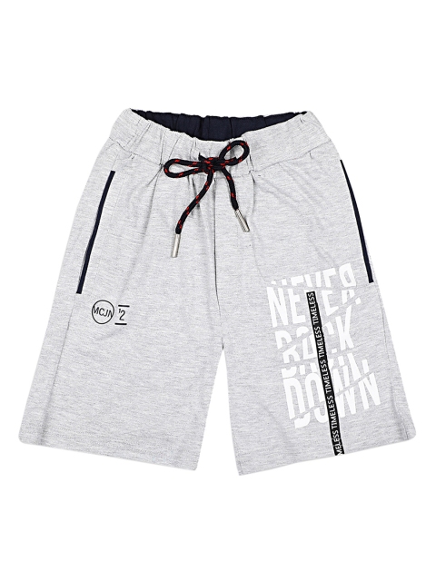 

Monte Carlo Boys Grey Printed Regular Fit Regular Shorts