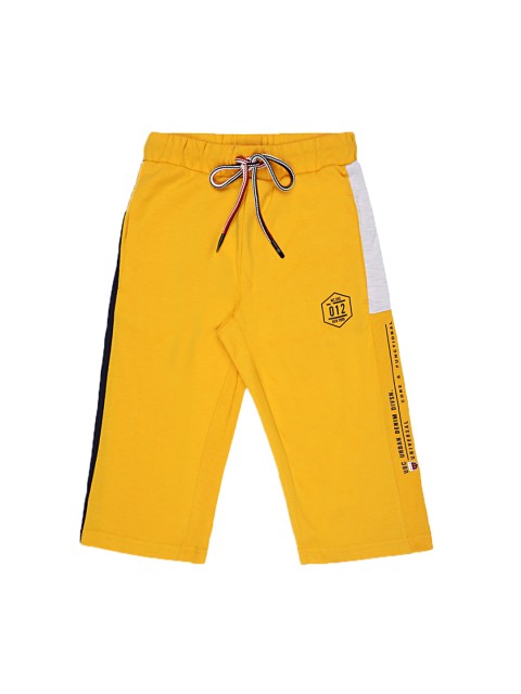 

Monte Carlo Boys Mustard Yellow Solid Regular Fit Regular Shorts