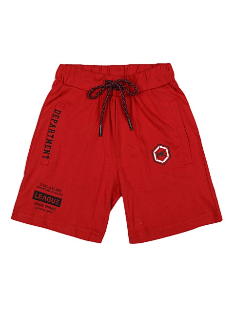 

Monte Carlo Boys Red Printed Regular Fit Regular Shorts