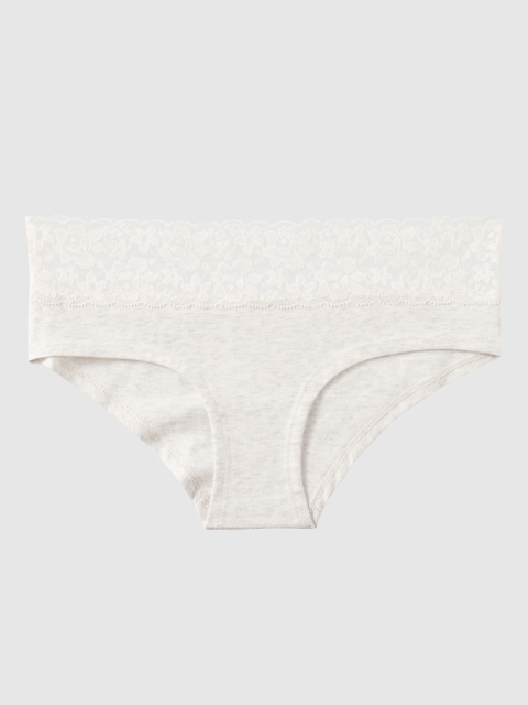 

La Senza Women Grey Solid Mid-Rise Hipster Briefs 11052615-43FS
