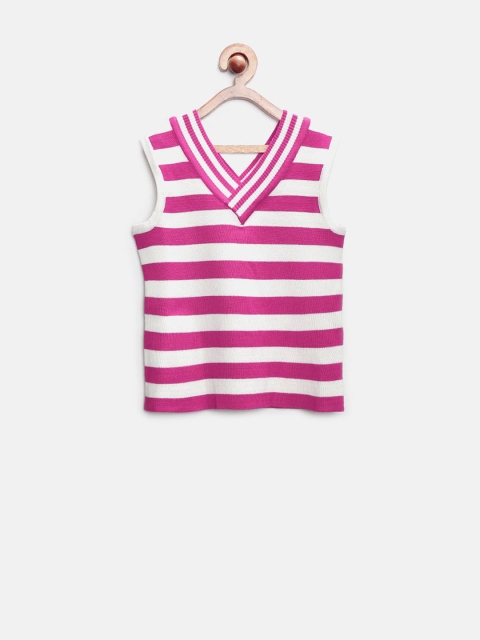 

Tiny Girl Pink & White Striped Top