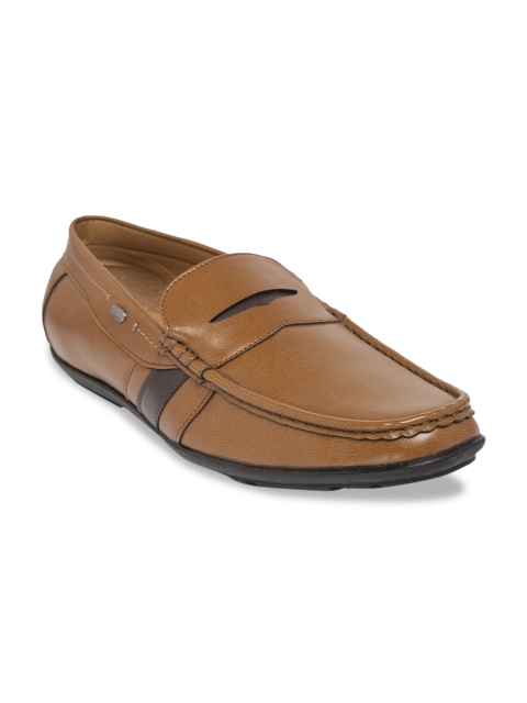 

Duke Men Brown Solid Slip-On Sneakers