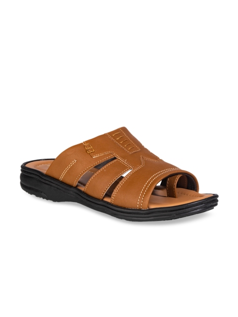 

Khadims Men Tan Brown Comfort Sandals