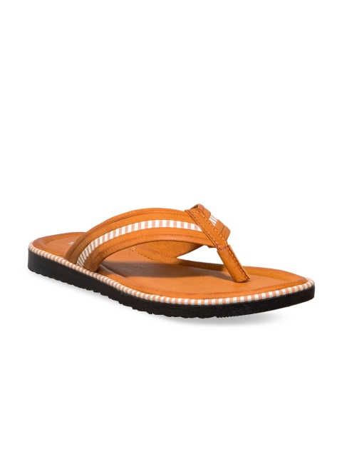 

Khadims Men Tan Brown & White Comfort Sandals