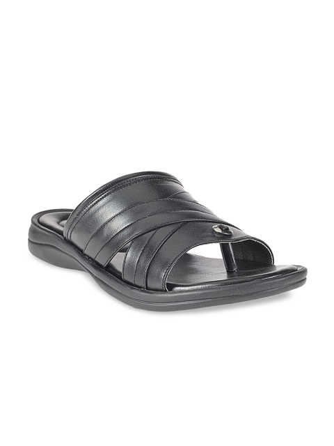 

Khadims Men Black Comfort Sandals