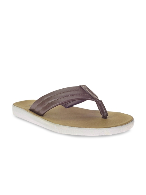 

Khadims Men Brown Solid Thong Flip-Flops