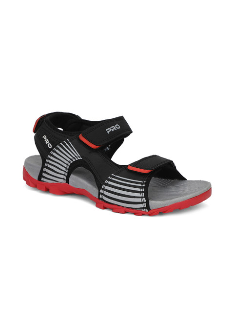 

Khadims Men Black Floater Sports Sandals