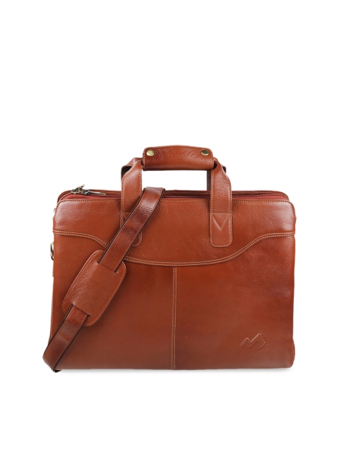 

Metro Tan Brown Solid Laptop Bag