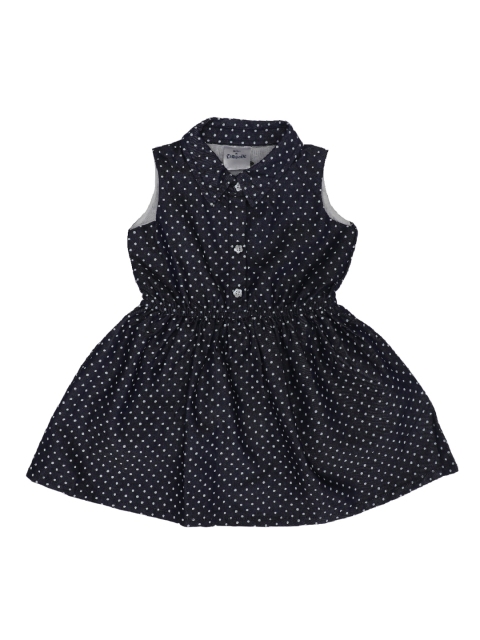 

Doodle Girls Navy Blue Printed Shirt Dress