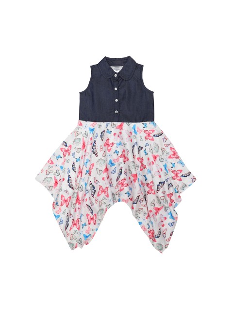 

Doodle Girls White Printed Shirt Dress