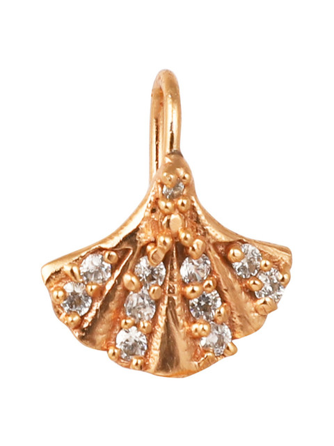 

Zariin Rose Gold Plated & White Zircon Studded Nose Pin
