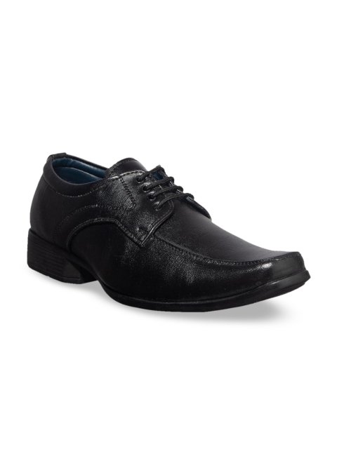

Khadims Men Black Solid Formal Derbys
