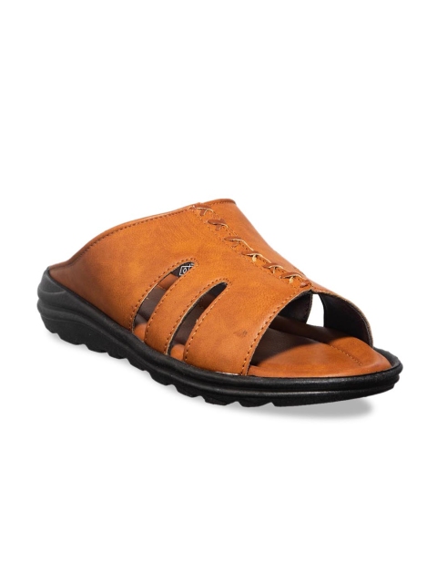 

Khadims Men Tan Brown Comfort Sandals