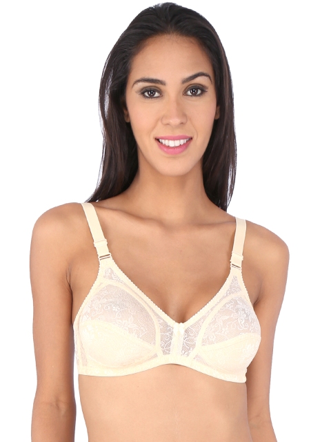 

Bralux Off-White Lace Medium-Coverage Bra