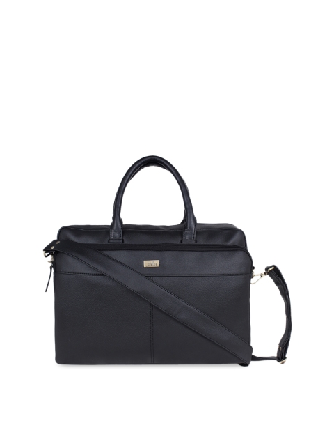 

yelloe Men Black Solid Laptop Bag