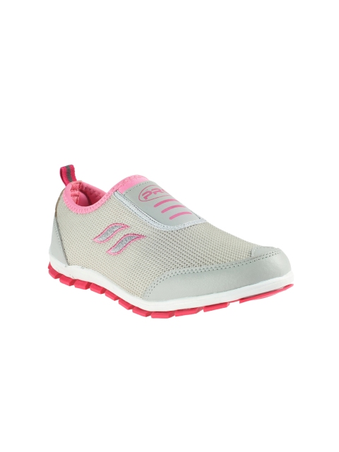 

Khadims Women Grey Woven Design Slip-On Sneakers