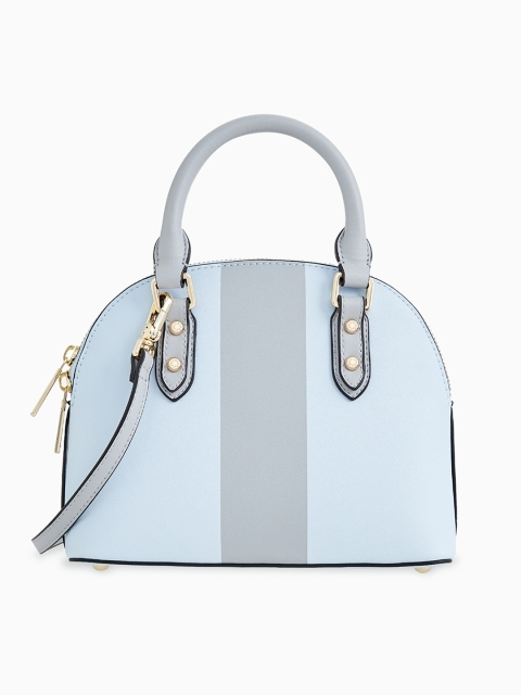 

LYN Blue Colourblocked Handheld Bag