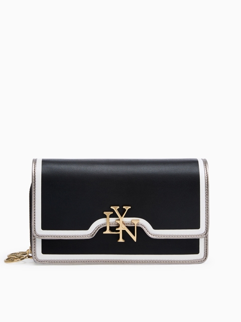 

LYN Black Solid Sling Bag