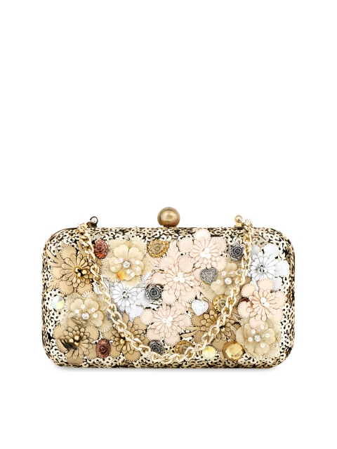 

Vdesi Gold-Toned Embellished Clutch