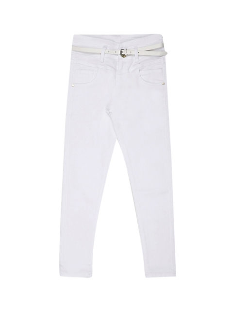 

Monte Carlo Girls White Regular Fit Mid-Rise Clean Look Jeans