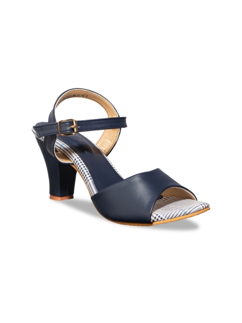 

Khadims Women Navy Blue Solid Heels