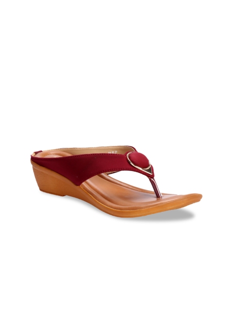 

Khadims Women Red Solid Wedges