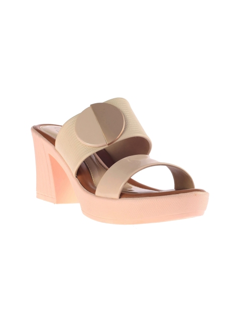 

Khadims Women Beige Textured Platforms