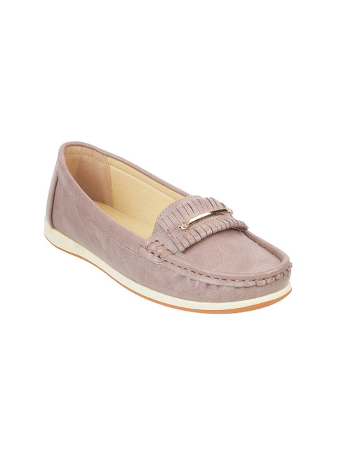

Metro Women Beige Solid Loafers