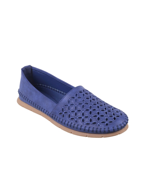 

Metro Women Navy Blue Solid Loafers