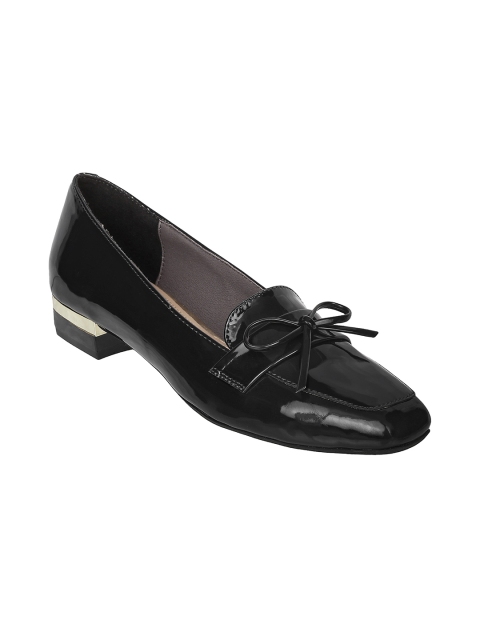 

Metro Women Black Solid Bow Detail Block Heels