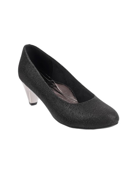 

Metro Women Black Textured Pumps