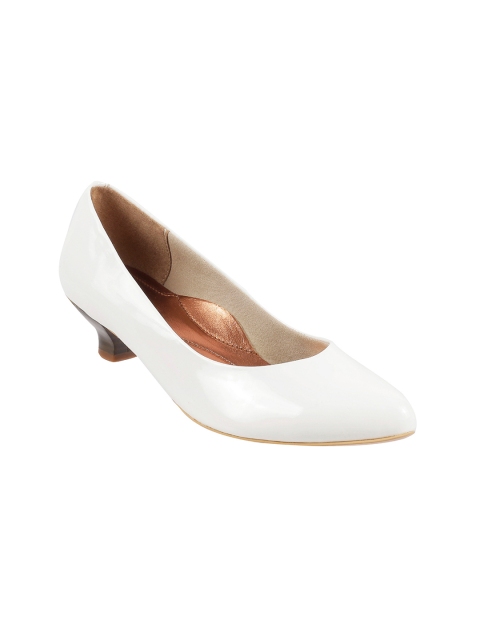 

Metro Women White Solid Kitten Heels