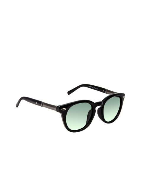 

David Blake Unisex Black Solid Polarised & UV Protected Round Sunglasses SGDB2072x8008PC1